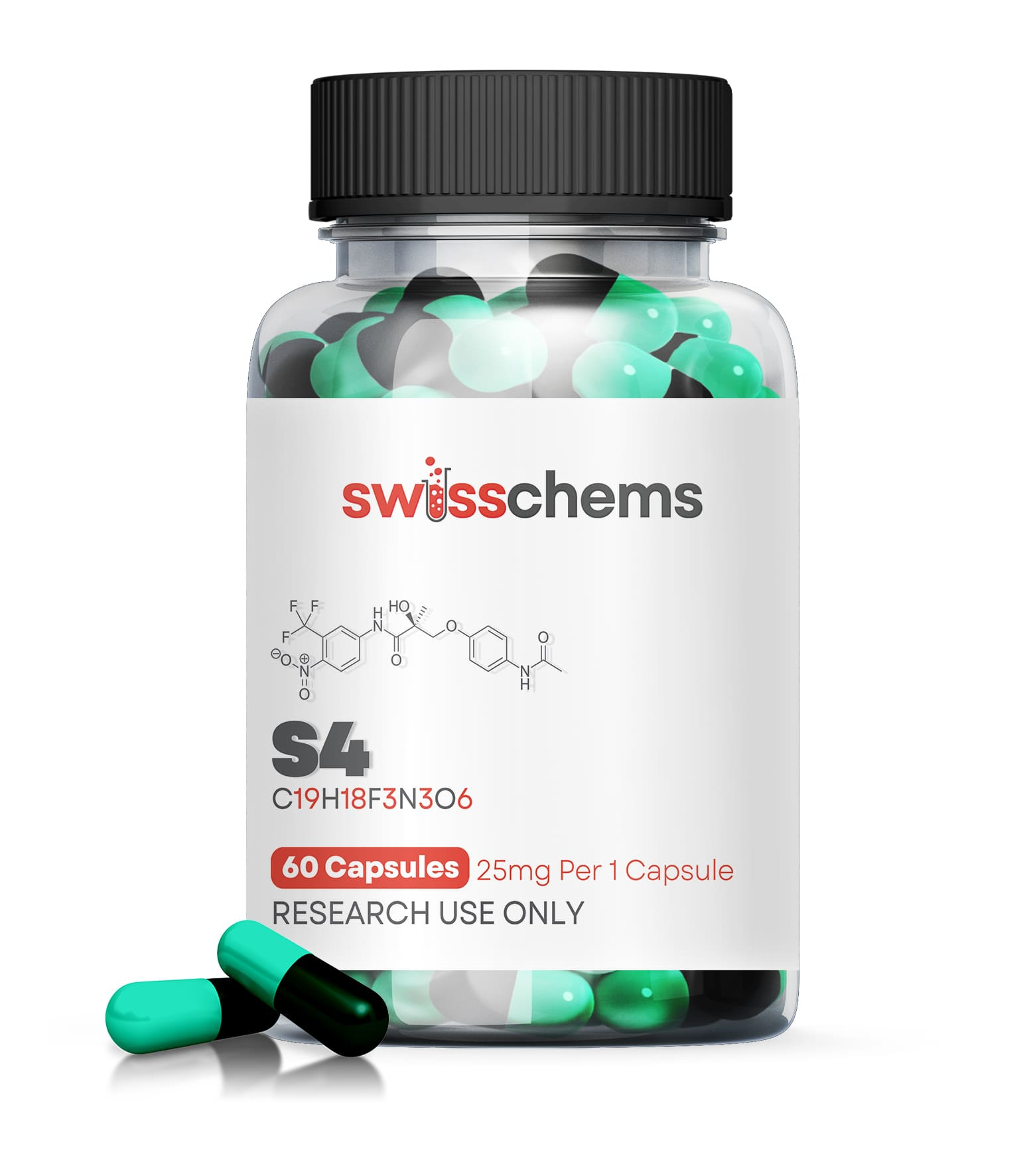 S4 (Andarine), (25mg/capsule) 60 Capsules